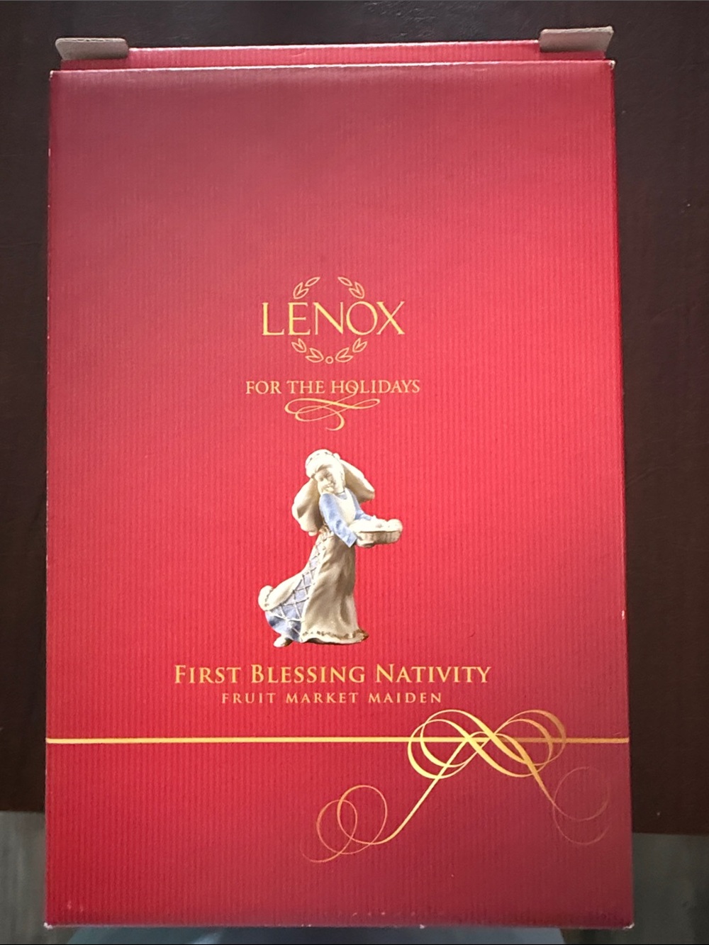 Lenox Red and Gold Holiday Nativity Gift Box